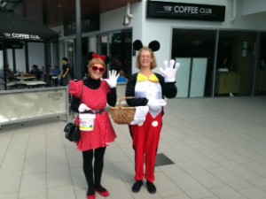 Mickey & Mini Mouse collecting for GM5FK.